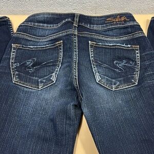 Silver suki slim Dark blue, distressed, skinny jeans​​​​​